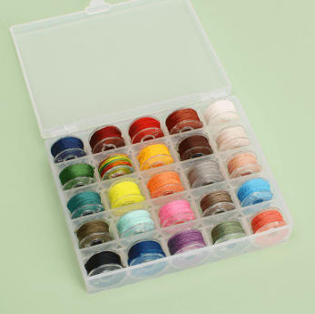 Round wax thread box