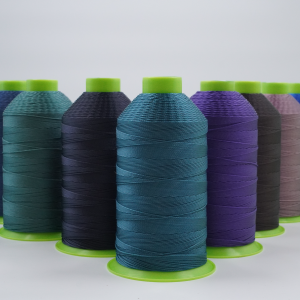 Bonded Nylon Thread Tex 270 in Blue for Leather Sewing